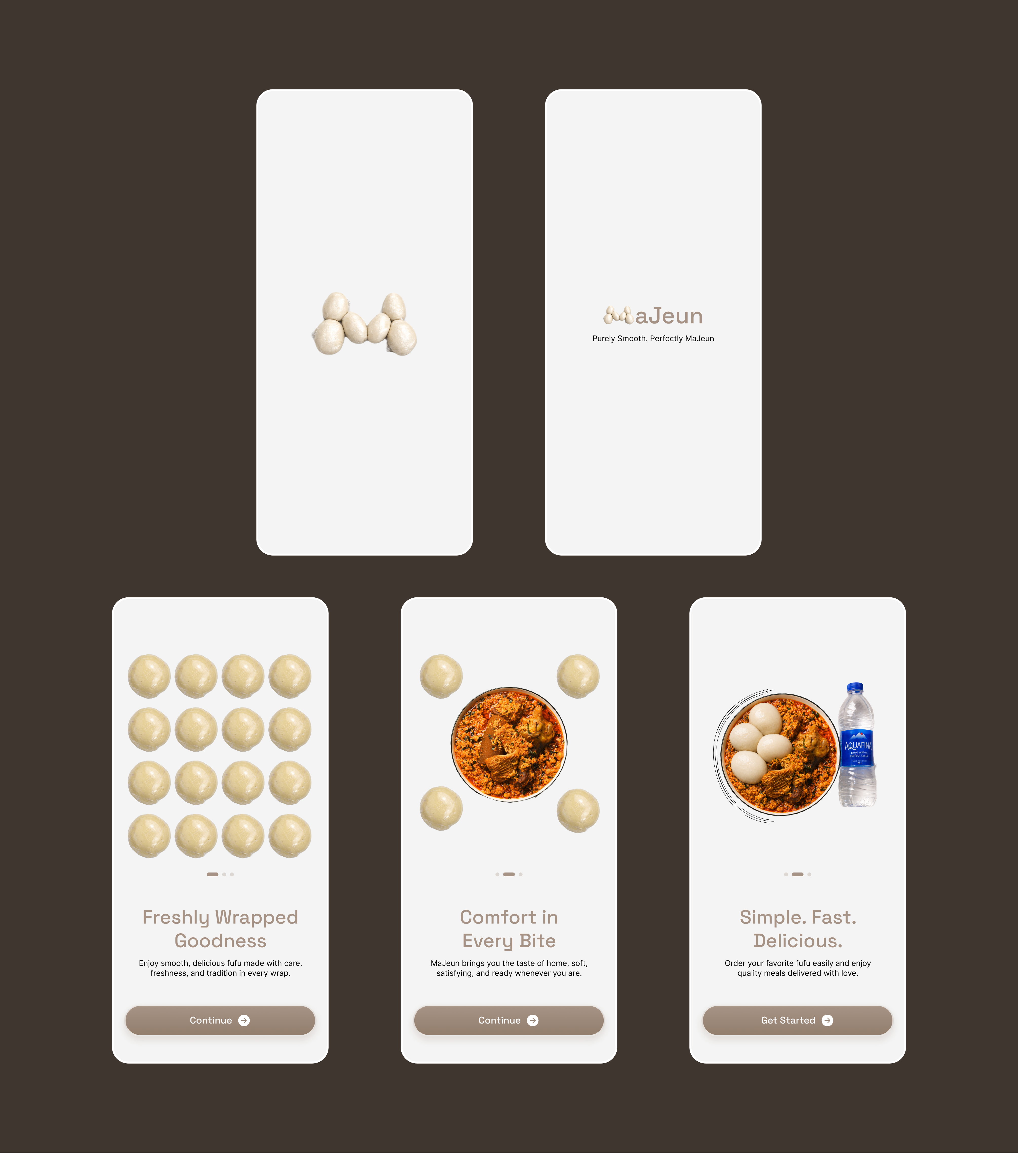 Majeun Food Delivery Mobile UI Design